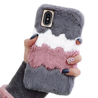 Cute Warm Furry Fluffy Case for IPhone 11 Pro XR XS MAX X 6 6S 7 8 Plus SE2020 5 5S 12 Mini Soft TPU Fur Cover Coque Fundas