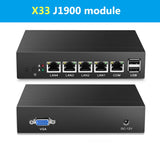 Firewall Router pFsense Fanless Mini PC Celeron J1900 Quad-Core 4 LAN Gigabit Windows 10 Linux Openwrt Industrial Micro Server