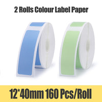 D11 Supermarket Waterproof Anti-Oil Tear-Resistant Price Label Pure Color Scratch-Resistant Label Paper Roll