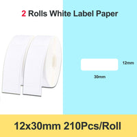 Niimbot Mini Label printer paper Printing Label Waterproof Anti-Oil Price Label Pure Color Scratch-Resistant Label Sticker Paper