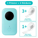 Thermal Wireless Mini Printers Square Adhesive Paper Ticket Sticker Machine Mini Impresora Phomemo D30 Inkless Label Makers