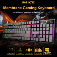 Gaming Keyboard And Mouse Wired Gamer Keyboard With RGB Backlit Rubber Keycaps USB Russian Keyboard For Game Computer PC Laptop