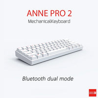 Anne Pro 2 Pro2 60% 61 Keys NKRO Bluetooth 5.0 Type-C RGB Mechanical Gaming Keyboard Cherry Switch Gateron Switch Kailh Switch