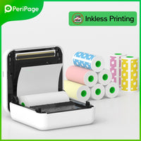 PeriPage Portable Thermal Inkless Bluetooth 203dpi White Label Photo Invoice Wireless Printer A6