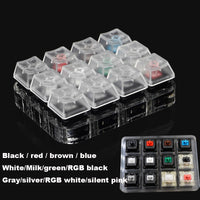 Switch Tester Cherry MX Kailh Switches black red brown blue 4 6 8 9 12 Key Translucent Keycaps Mechanical Keyboard Tester