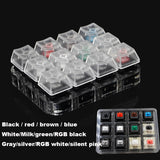 Switch Tester Cherry MX Kailh Switches black red brown blue 4 6 8 9 12 Key Translucent Keycaps Mechanical Keyboard Tester