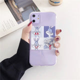 Cartoon Bugs Bunny TweetyBird Daffy Duck Looney Tunes Case For iPhone 12 11 11pro max xs max xr 7 8 plus Soft matter Cover Capa