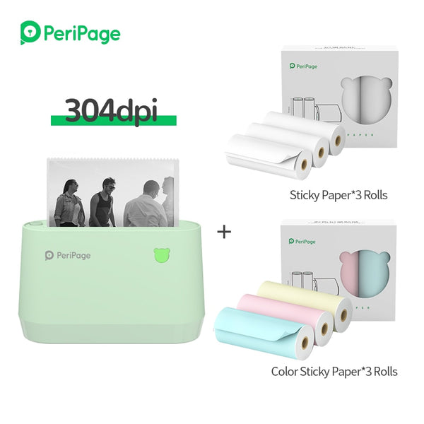 PeriPage A9 Mini Portable Thermal Printer Pocket Photo Thermal Printer 58/77mm Wireless Bluetooth connection For Android IOS