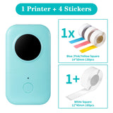 Thermal Wireless Mini Printers Square Adhesive Paper Ticket Sticker Machine Mini Impresora Phomemo D30 Inkless Label Makers