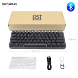 Skyloong Mini Portable 60% Mechanical Keyboard Wireless Bluetooth Gateron Mx RGB Backlight Gaming Keyboard GK61 SK61 For Desktop