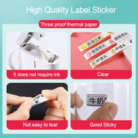 D11 Wireless Label Printer Portable Pocket Label Maker Price Tag Planner Sticker Thermal Printer Home Office School Supplies