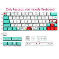 Mechanische Toetsenbord Coral Sea Keycap dz60/poker/GK61/GK64 Dye sublimation pbt Keycap OEM 71 key Korean Japanese Character