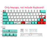 Mechanische Toetsenbord Coral Sea Keycap dz60/poker/GK61/GK64 Dye sublimation pbt Keycap OEM 71 key Korean Japanese Character