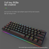 Anne Pro 2 Pro2 60% 61 Keys NKRO Bluetooth 5.0 Type-C RGB Mechanical Gaming Keyboard Cherry Switch Gateron Switch Kailh Switch