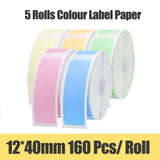 D11 Supermarket Waterproof Anti-Oil Tear-Resistant Price Label Pure Color Scratch-Resistant Label Paper Roll