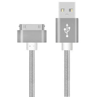 VOXLINK USB Cable Nylon Braided fast charge cable for iPad 1 30 pin Metal plug Sync Data USB Charger Cable For iphone 4 4S 3GS