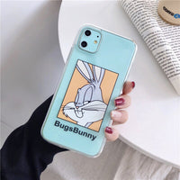 Cartoon Bugs Bunny TweetyBird Daffy Duck Looney Tunes Case For iPhone 12 11 11pro max xs max xr 7 8 plus Soft matter Cover Capa