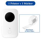 Thermal Wireless Mini Printers Square Adhesive Paper Ticket Sticker Machine Mini Impresora Phomemo D30 Inkless Label Makers