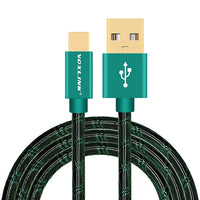 VOXLINK usb cable for iPhonex 8 7 Plus PU Leather Sync Data Charging USB Cable for iPhone 6 6s Plus 5s iPad USB Phone cable