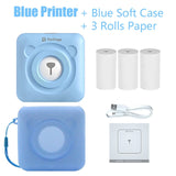 A6 Peripage Portable Bluetooth Thermal Photo Printer Inkless Mini Pocket Foto Printer Windows IOS Android Soft Case Protection