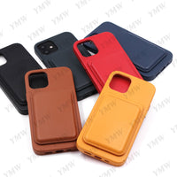 Genuine Leather Case for iPhone 12 Pro Max mini Official Style Original Luxury Natural Cow Magnet Phone Cases Back Cover