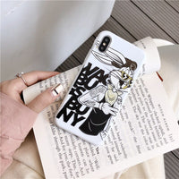 Cartoon Bugs Bunny TweetyBird Daffy Duck Looney Tunes Case For iPhone 12 11 11pro max xs max xr 7 8 plus Soft matter Cover Capa