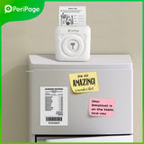 PeriPage Portable Thermal Inkless Bluetooth 203dpi White Label Photo Invoice Wireless Printer A6