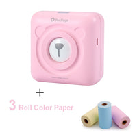 PeriPage A6 203DPI Mini Portable Pocket Thermal Photo Printer Mobile Bluetooth 58mm Paper Sticker Label Printer for Home Office