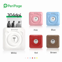 Peripage Photo Printer A6 304DPI Mini Bluetooth Wireless Thermal Printer Paper Sticker Label Printer Paper for Mobile phone