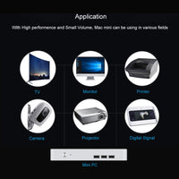 Chatreey Mac mini computer intel quad core i3 i5 i7 desktop gaming mini pc pre-installed windows 10 4K UHD HTPC Support linux