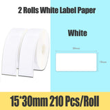 D11 Supermarket Waterproof Anti-Oil Tear-Resistant Price Label Pure Color Scratch-Resistant Label Paper Roll