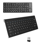 Computer Wireless keyboard Portable 2.4G Wireless USB Keyboards Rubber keycaps Mini Ergonomic Noiseless keyboard For PC laptop