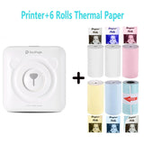 Peripage Photo Printer A6 304DPI Mini Bluetooth Wireless Thermal Printer Paper Sticker Label Printer Paper for Mobile phone