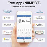 Niimbot D11 Portable LABEL PRINTER mini thermal Label printer Bluetooth inkless Tag machine For mobile phone iOS AndroidFree App