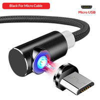 TOPK Magnetic USB Charging Cable Micro USB Cable for iPhone Samsung USB Type C Magnetic Charger Cable Mobile Phone Cables