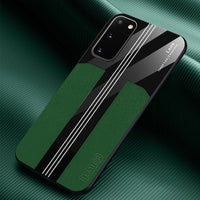 For Samsung A51 A71 S10 S20 Note10 Plus Case Leather For Samsung S20 Ultra Luxury Cover Acrylic Mirror Silicone Anti Fall