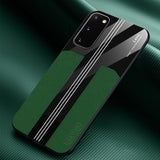 For Samsung A51 A71 S10 S20 Note10 Plus Case Leather For Samsung S20 Ultra Luxury Cover Acrylic Mirror Silicone Anti Fall