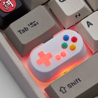 Holyoops Gamepad Controller Capslock Artisan Keycap CNC anodized aluminum Compatible Cherry MX switches white pink cyan yellow