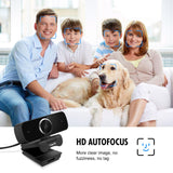 Havit Full HD 1080p Webcam Video Calling(up to 1920*1080 pixels) with Built-in HD Mic USB Plug&Play Free Tripod Widescreen Video