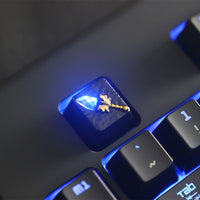 1pc Zinc Aluminium Alloy Key Cap Mechanical Keyboard keycap for DNF Dota 2 OW PUBG Genji R4 Height Stereoscopic relief