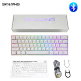 Skyloong Mini Portable 60% Mechanical Keyboard Wireless Bluetooth Gateron Mx RGB Backlight Gaming Keyboard GK61 SK61 For Desktop