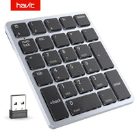 Havit 2.4G Wireles Mini Numeric Keyboard Scissor-Switch Keys Multi-Function 26-Key Keypad for Laptop Desktop Surface Pro