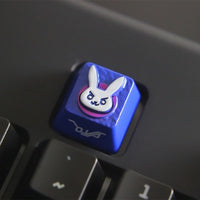 1pc Zinc Aluminium Alloy Key Cap Mechanical Keyboard keycap for DNF Dota 2 OW PUBG Genji R4 Height Stereoscopic relief