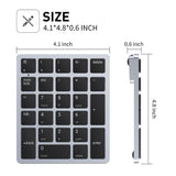 Havit 2.4G Wireles Mini Numeric Keyboard Scissor-Switch Keys Multi-Function 26-Key Keypad for Laptop Desktop Surface Pro