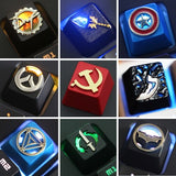 1pc Zinc Aluminium Alloy Key Cap Mechanical Keyboard keycap for DNF Dota 2 OW PUBG Genji R4 Height Stereoscopic relief