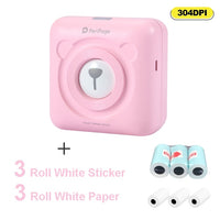 Peripage A6 304DPI Mini Portable Photo Printer Bluetooth Pocket Label Notes Thermal Printer Papers For Mobile Phone Android IOS