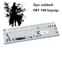 Five sides Dye-subbed PBT Keycap 108 Keys Cherry Profile Keycaps For MX Switches keyboard Knight errant key cap