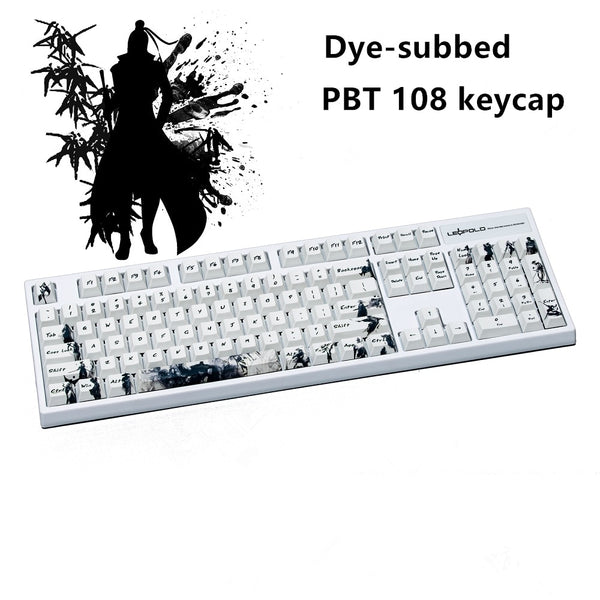 Five sides Dye-subbed PBT Keycap 108 Keys Cherry Profile Keycaps For MX Switches keyboard Knight errant key cap