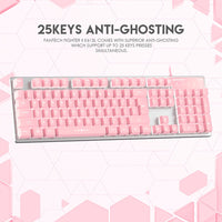 FANTECH K613L 25 Buttons Have No Conflicts 104 Keys Profession Gaming Keyboard USB English Backlight Keyboard For FPS LOL Gamer