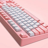 FY108 Pink Mechanical Keyboard USB Wired Computer RU/EN Blue/Brown/Balck/Red Switch Esports Keyboard Gamer 87/108Key PBT Keycaps